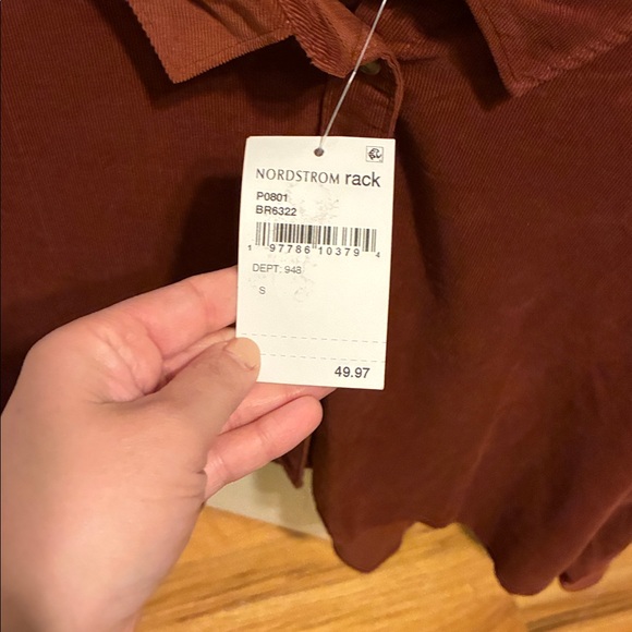 NWT: madewell boxy corduroy button up - Picture 4 of 11